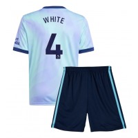 Camisa de time de futebol Arsenal Ben White #4 Replicas 3º Equipamento Infantil 2024-25 Manga Curta (+ Calças curtas)